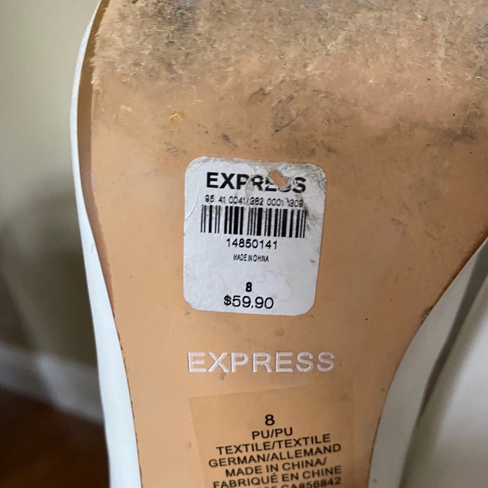 Express White Mules - Picture 3 of 3